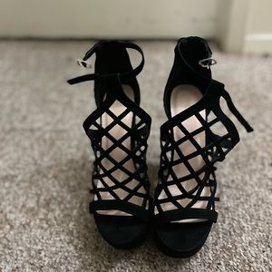 Black talk heels.